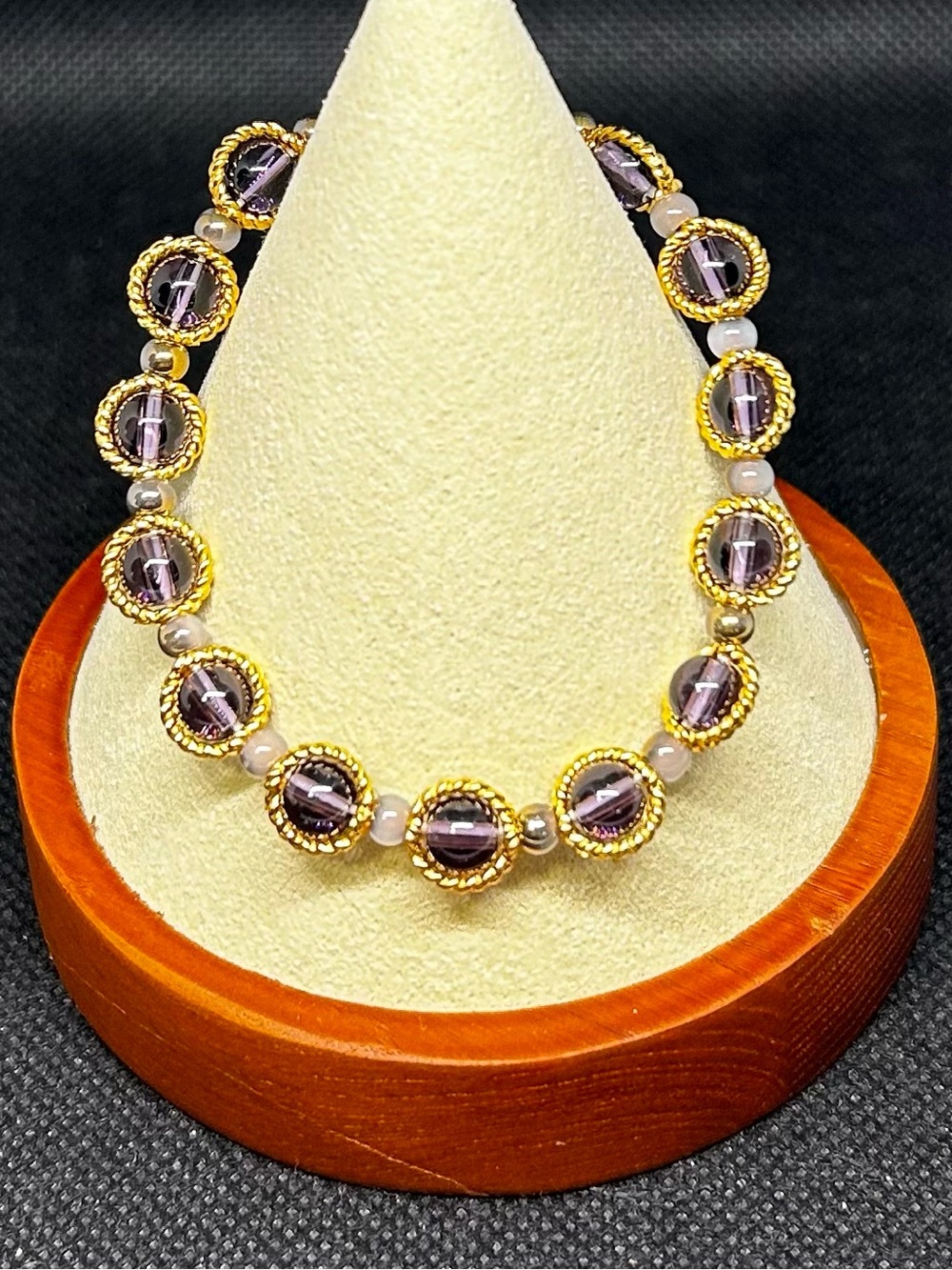 Amethyst Bead Bracelet